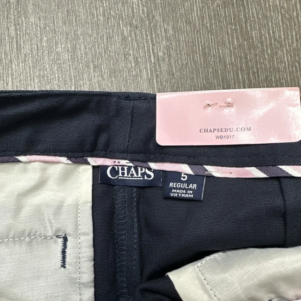 Chaps Navy Chino Shorts Girls Size 5 Approved Schoolwear